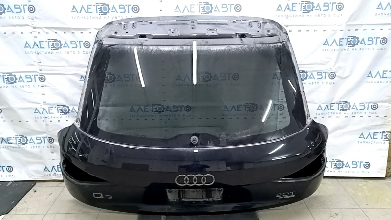 Bare tailgate with glass for Audi Q3 8U 15-18 black LY9B