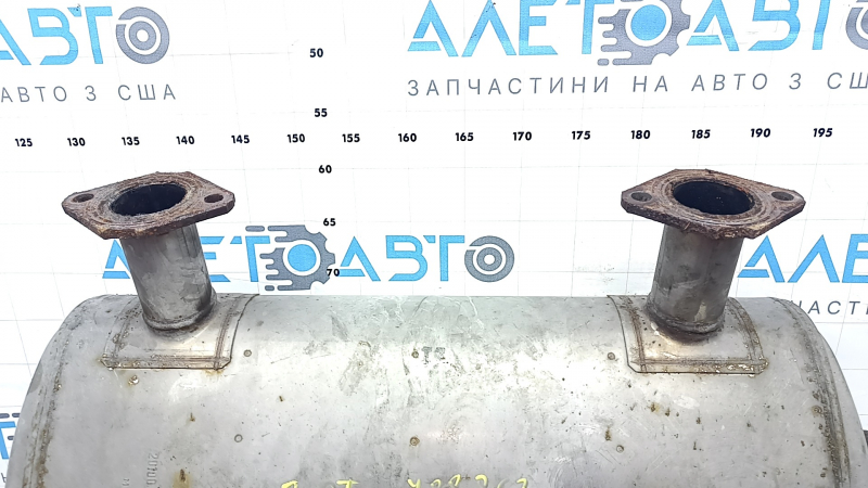 Rear muffler with barrel for Infiniti Q50 16-24 3.0T without chrome tips, rusty