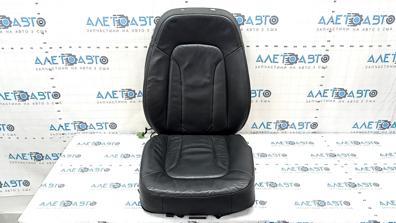 Audi Q7 4L 10-15 heated passenger seat upholstery, black leather, worn, scratches