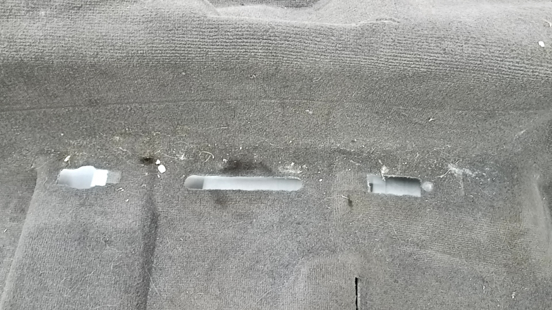 Audi Q5 8R 09-17 brown floor covering with footrest, needs cleaning, cut
