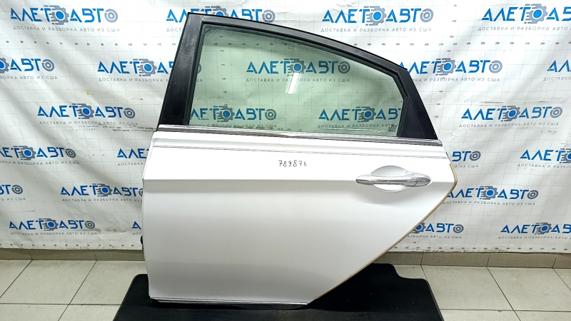 Rear left door assembly for Hyundai Sonata 11-15 hybrid, white WW7