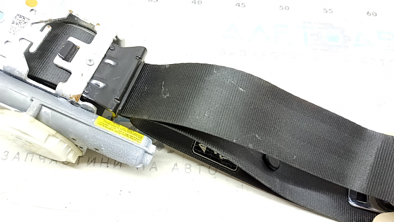 Hyundai Sonata 11-15 passenger seat belt, black, without tensioner, beige cover, for cleaning