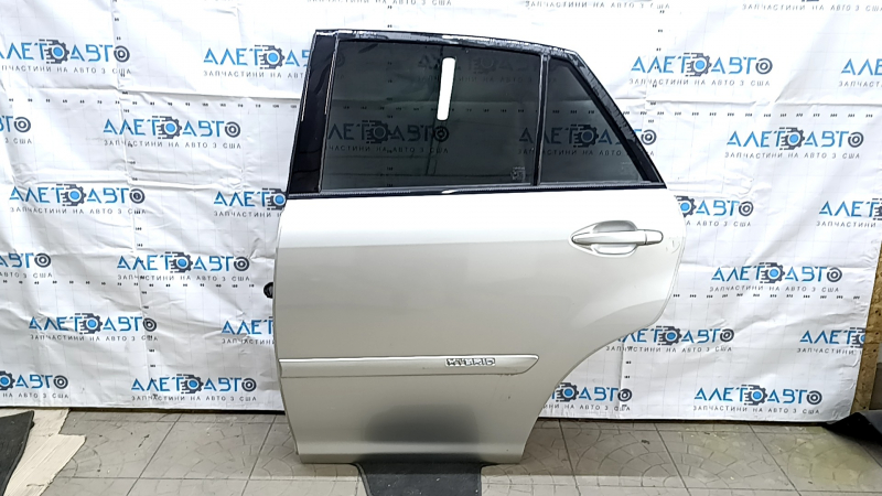 Rear left door assembly for Lexus RX400h 04-09 hybrid, silver 1C0, butt