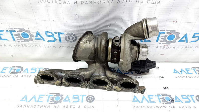 Turbocharger assembly with manifold BMW 5 G30 17-22 2.0T, 530e hybrid water damage, for parts