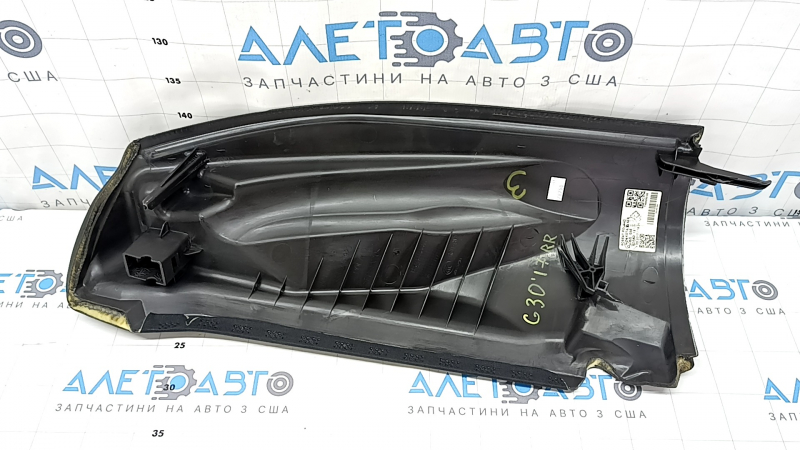 Right rear seat side panel for BMW 5 G30 17-23 Dakota leather, black