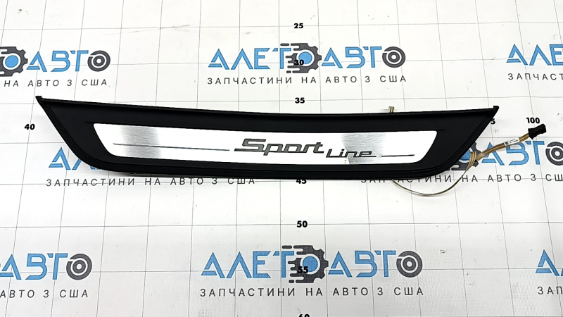 Outer rear right door sill trim for BMW 5 Series G30 17-20 Sport Line, illuminated, bumper
