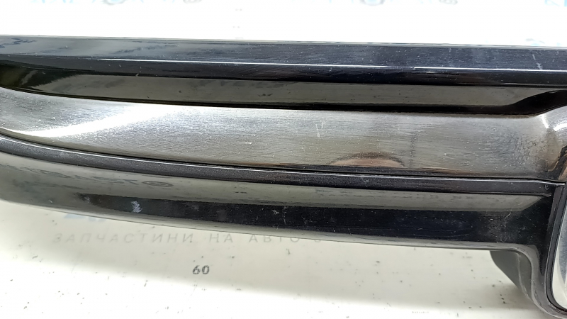 Honda Accord 18-20 Touring Upper Grille Moldings, Center Molding with Eyelashes, 7-Piece, Glossy, Dark Chrome, Sand