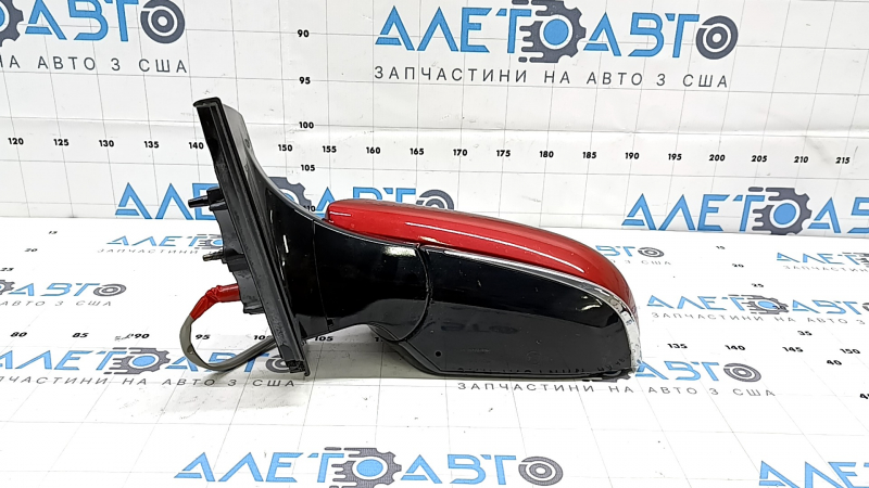 Left side mirror assembly for Toyota Prius 50 Prime 17-20, 6 pins, heated, BSM, red