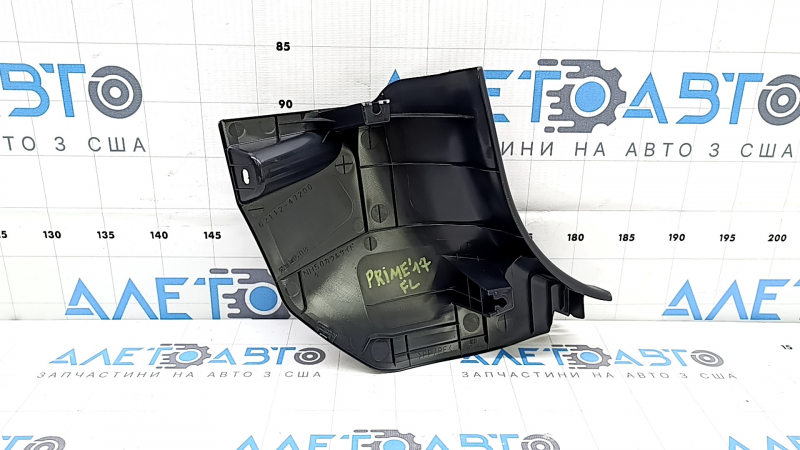 Toyota Prius 50 Prime 16-22 black, worn front pillar trim, lower left