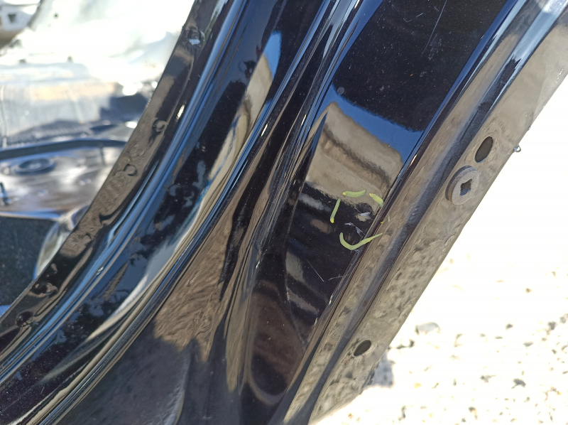 Quarter wing rear left Ford Escape MK4 20-24 on the body, black, pokes