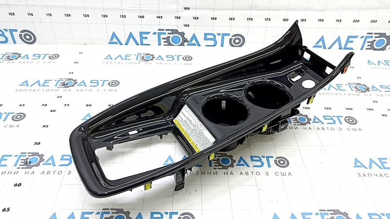 Center console trim cup holders Toyota Prius 50 Prime 17-19 black for wireless charging