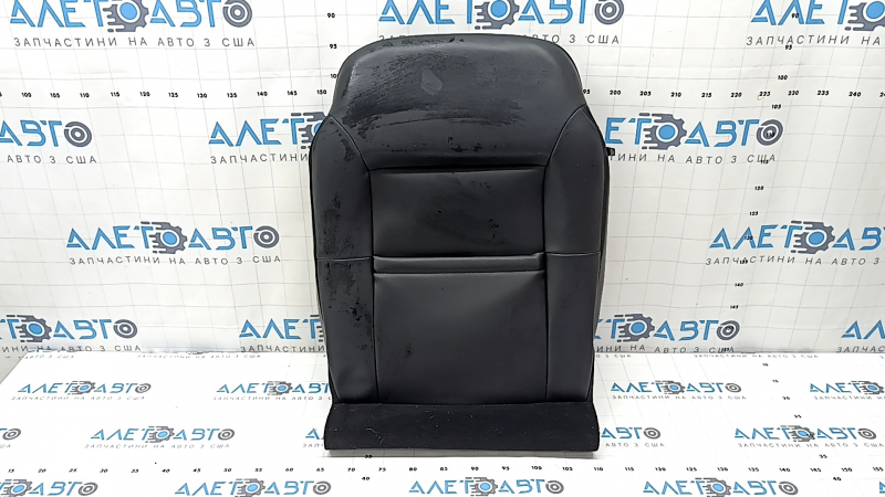 Ford Escape MK4 23-24 passenger seat back upholstery, combined leather and cloth, black with red stitching, heated