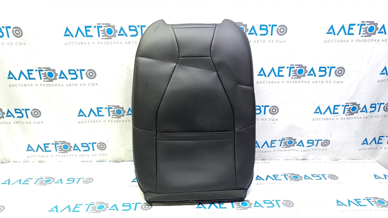 Driver's seat upper trim Volkswagen ID.4 21-22 black-gray leather with perforation, heated