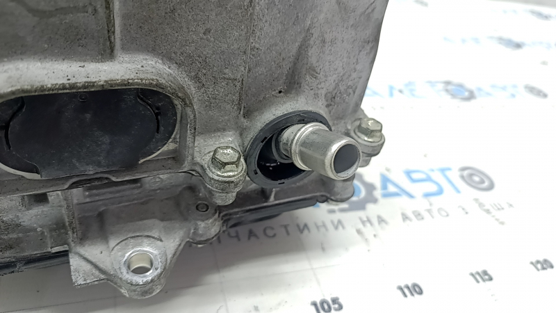 The Toyota Prius V 12-17 inverter has dented tubes.