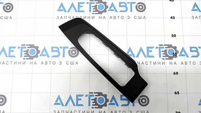 Mitsubishi Outlander 22-25 front left window lift control trim panel with carbon fiber finish, broken mount
