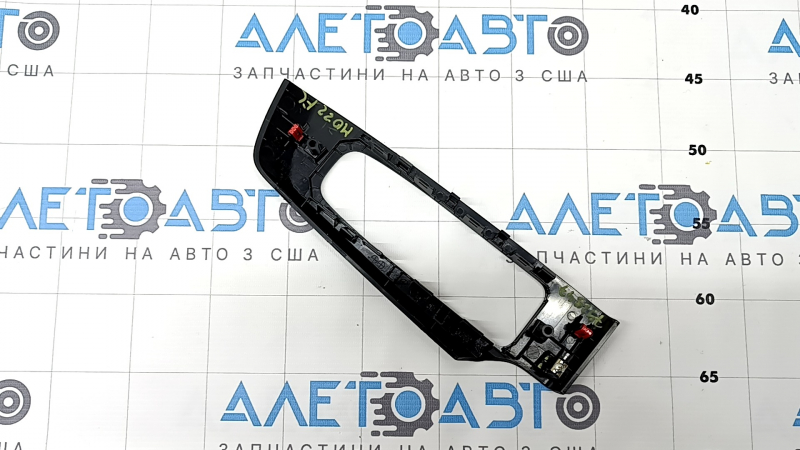 Mitsubishi Outlander 22-25 front left window lift control trim panel with carbon fiber finish, broken mount