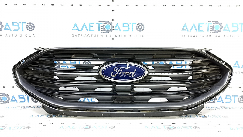 19-24 Ford Edge radiator grille assembly with badge and moldings in gloss black