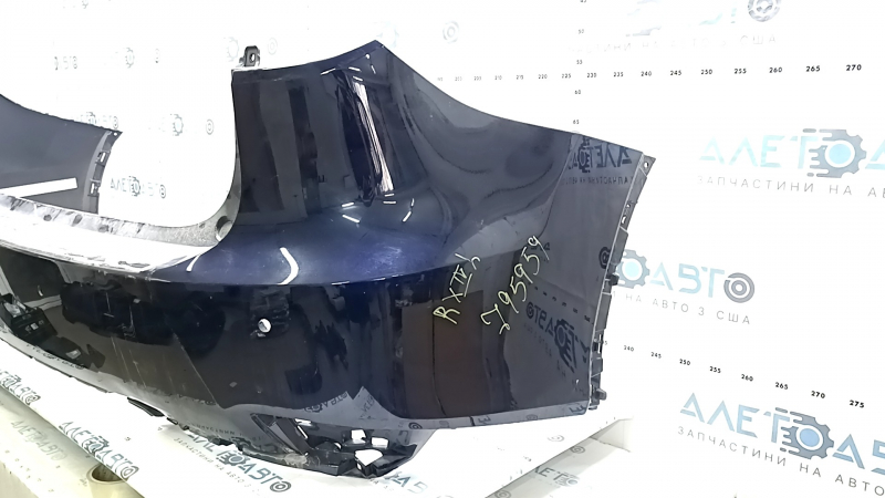 Lexus RX350 RX450h 20-22 rear bumper, bare, blue, with scratches, for parking sensors
