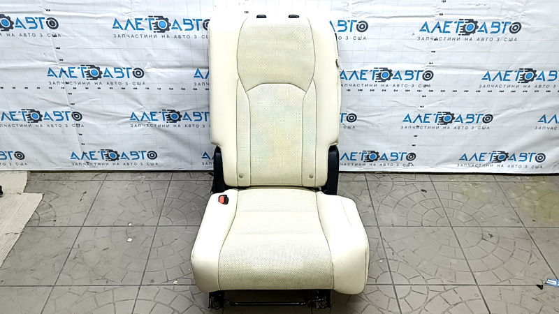 Rear seats, 2nd row, left, Lexus RX350 RX450h 20-22, without airbag, manual, beige leather, beige stitching, perforation, rusty bottom