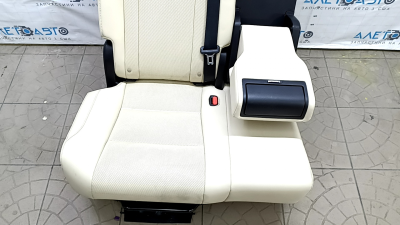 Rear seats, 2nd row, right, Lexus RX350 RX450h 20-22, without airbag, manual, beige leather, beige stitching, perforation, rusty bottom