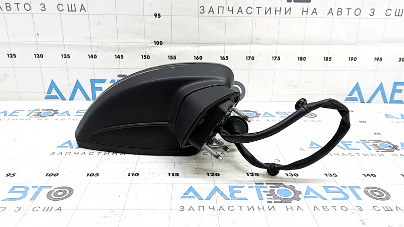 Right side mirror assembly for Audi A3 8V 15-20 4D, 5D, 6+2 pins, turn signal, heated, black, BSM