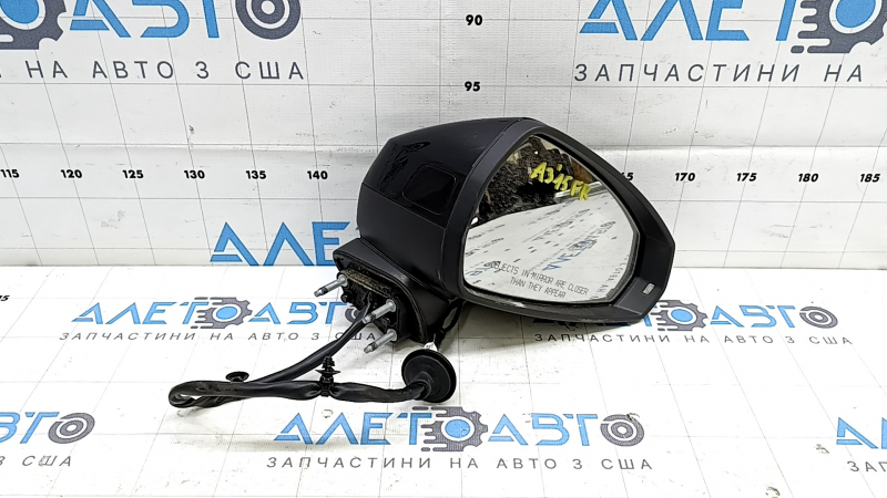 Right side mirror assembly for Audi A3 8V 15-20 4D, 5D, 6+2 pins, turn signal, heated, black, BSM