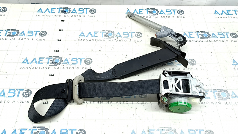 Driver's seat belt with tensioner for Nissan Rogue 14-20, black, for cleaning