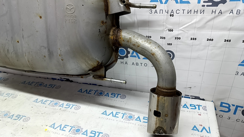 Rear muffler with barrel Mazda CX-5 22-25 AWD 2.5T, rusty