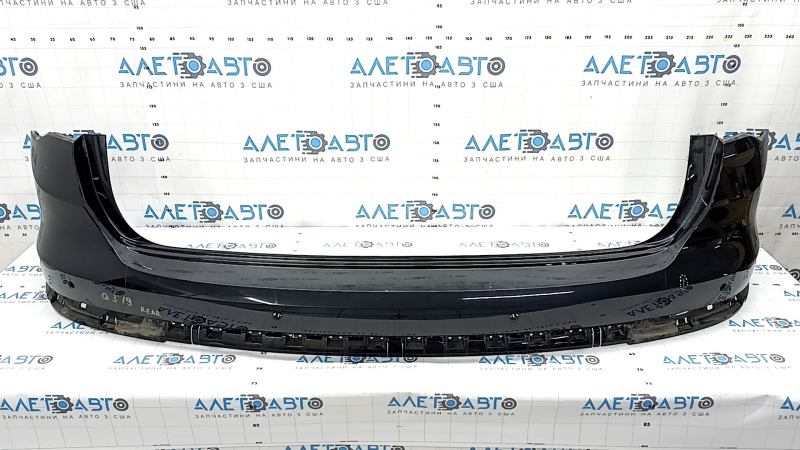 Bare rear bumper, upper part, Audi Q3 83A 19-25, for parking sensors without Park Assist, S-Line, without fastening, black, scratch
