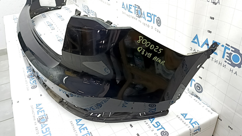 Bare rear bumper, upper part, Audi Q3 83A 19-25, for parking sensors without Park Assist, S-Line, without fastening, black, scratch