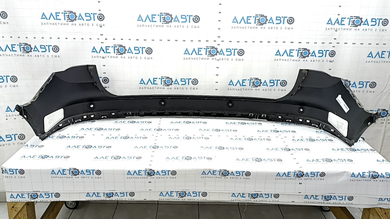 Bare rear bumper, upper part, Audi Q3 83A 19-25, for parking sensors without Park Assist, S-Line, without fastening, black, scratch