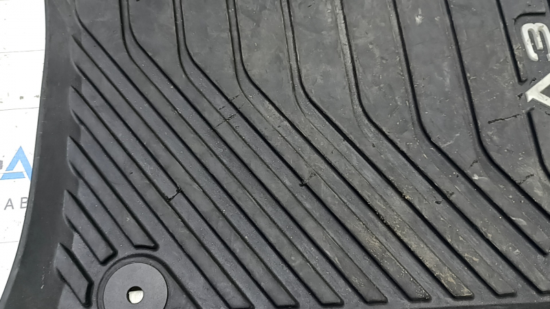 Set of floor mats for the Audi A3 8V 15-20 rubber, black, scratches