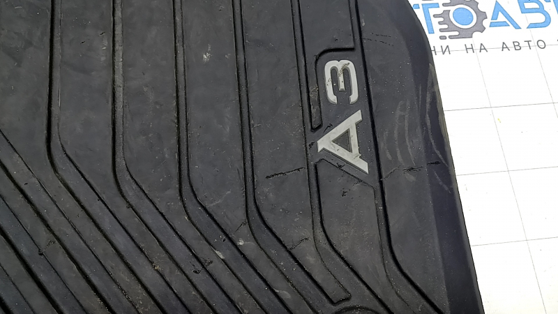 Set of floor mats for the Audi A3 8V 15-20 rubber, black, scratches