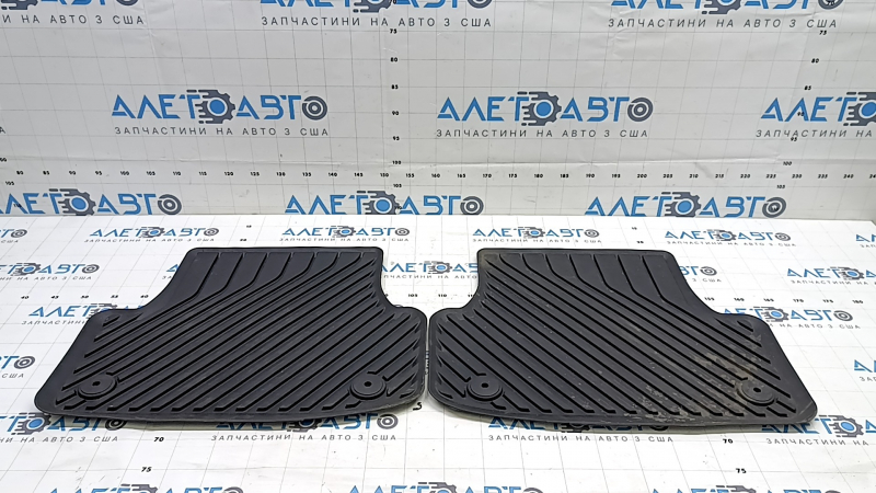 Set of floor mats for the Audi A3 8V 15-20 rubber, black, scratches