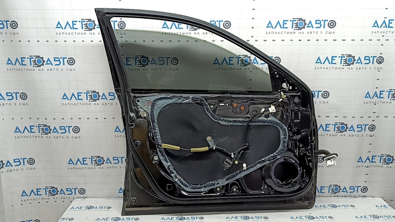 Honda Accord 13-17 keyless front left door assembly, black NH-731P, bumpers
