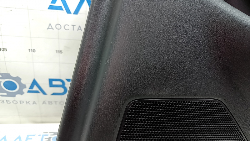Door trim card rear right Mazda CX-5 17-23 black, armrest leather brown, trim with chrome molding under the tree, BOSE, scratches,