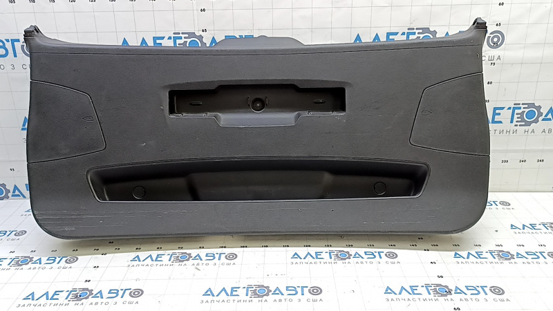 Lower trim panel for the tailgate of a BMW X1 F48 16-22, black, with plugs, scratches, break