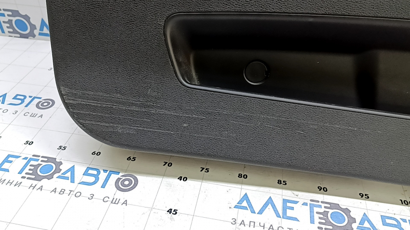 Lower trim panel for the tailgate of a BMW X1 F48 16-22, black, with plugs, scratches, break