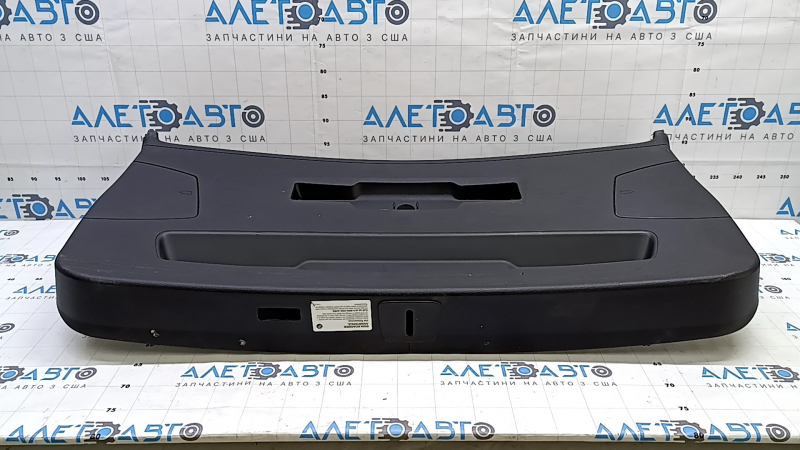 Lower trim panel for the tailgate of a BMW X1 F48 16-22, black, with plugs, scratches, break
