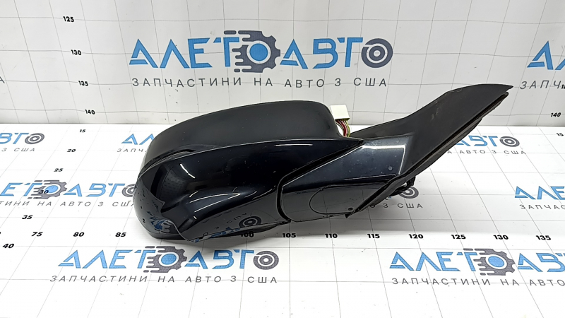 Right side mirror assembly for Honda Accord 2016-2017, 12 pins, turn signal, camera, black, POLYWAY
