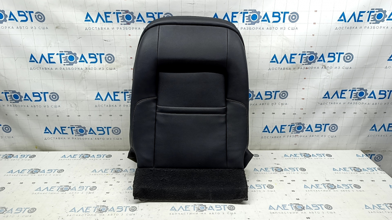 Driver's seat upholstery, upper part, Ford Fusion mk5 17-20, black leather, heated,