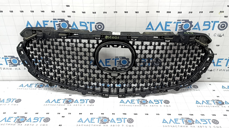 Mazda 6 18-20 radiator grille, bare, black gloss, with a base for the emblem under the radar, broken