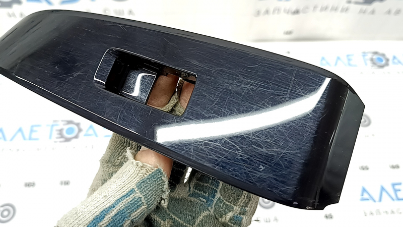 Right rear window lift control trim for Mazda 6 18-21, gloss black, scratches