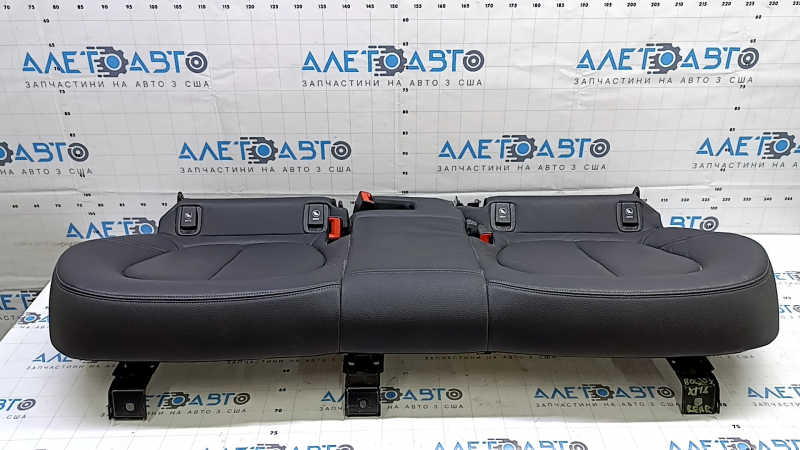 BMW X1 F48 16-22 rear seat cushion, one-piece, black leather, with frame and latches