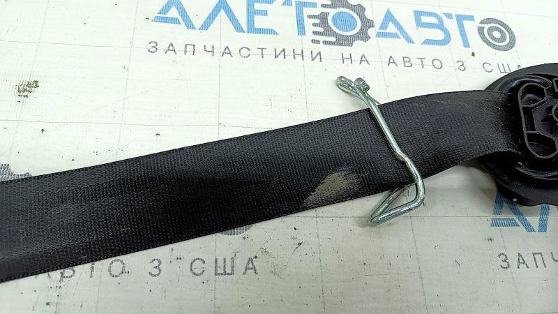 Driver's seat belt with tensioner for VW Tiguan 18-21, black, water contact, tensioner, dry clean, cut connector