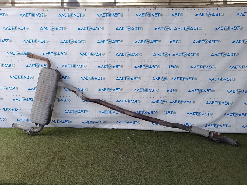 Rear muffler with barrel BMW X1 F48 16-22 B46 AWD with damper, with catalytic converter