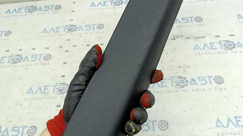 Front left door sill trim for Mazda 3 19-24, black, Japan built, scratches