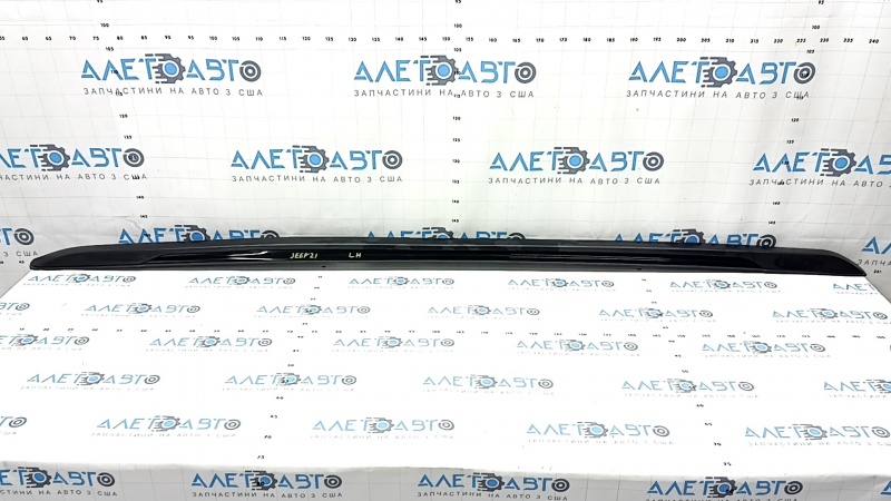 Left longitudinal roof rail for Jeep Grand Cherokee WL 21-25, 2 parts, long, black, broken fasteners