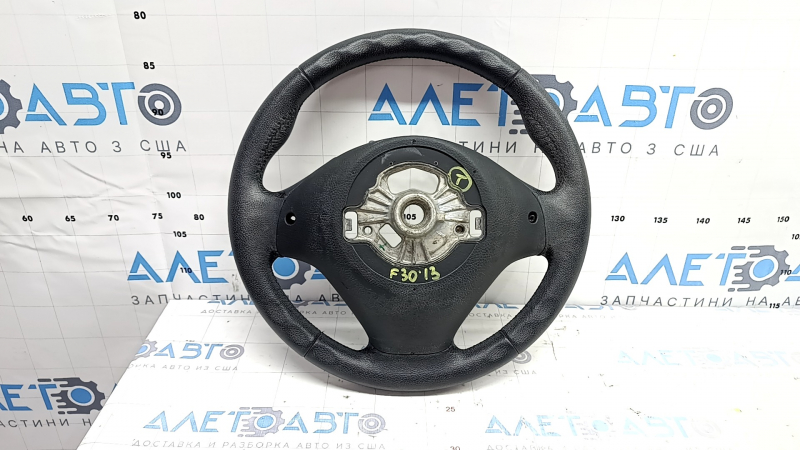 BMW 3 F30 12-18 black leather steering wheel, unheated, scratches