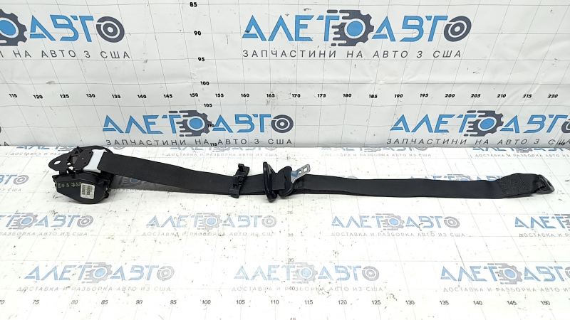 Seat belt, 2nd row, left, Dodge Journey 11-20, black, dry-cleanable
